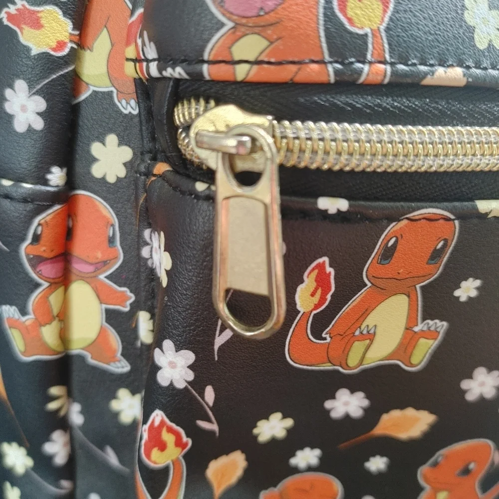 Loungefly Pokemon Charmander Black and Orange Mini Backpack